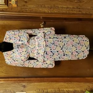 Lovely floral dress by Mr. Mott blue/navy/yellow/pink/white.  Size 6.